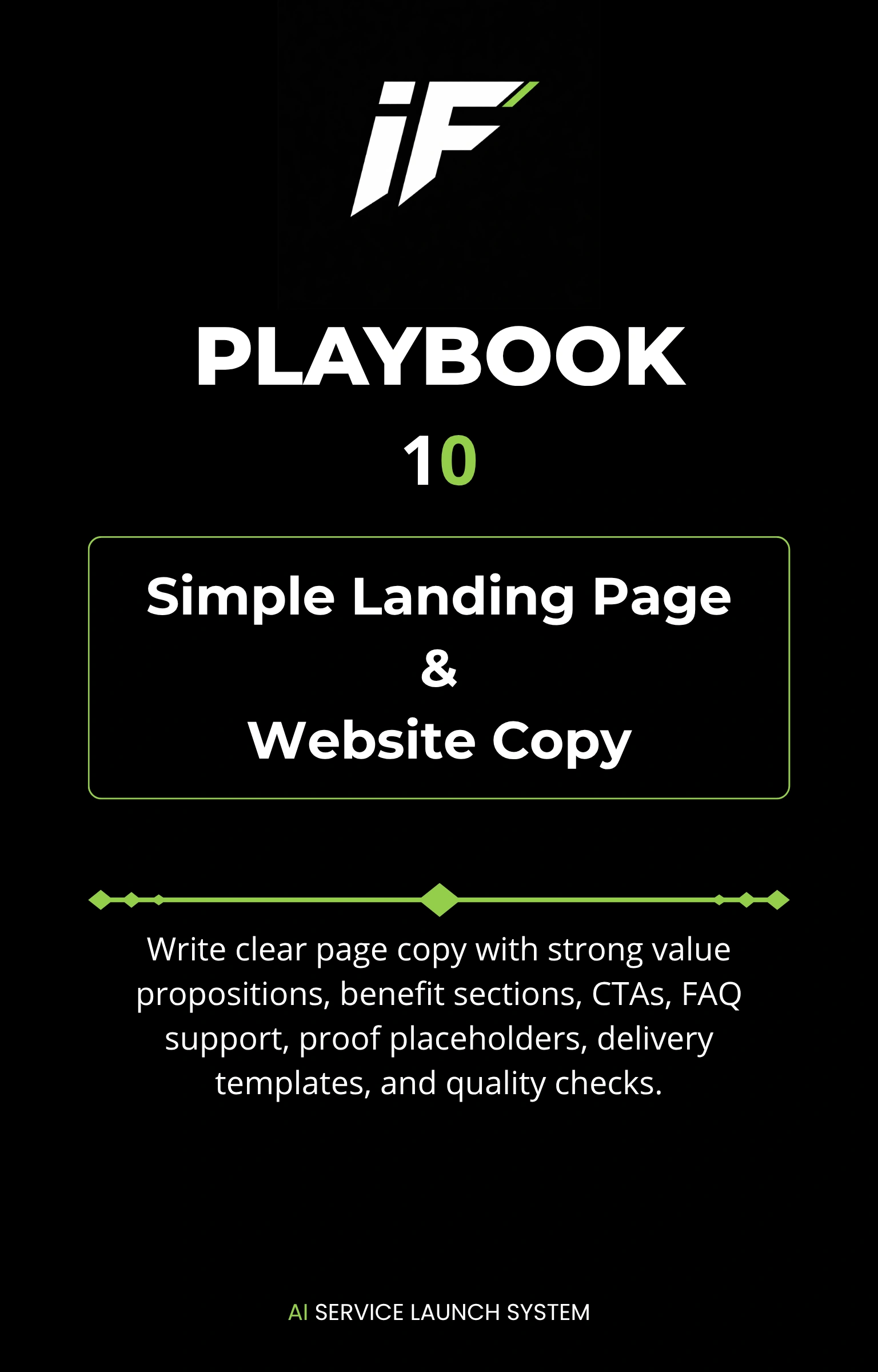 Landing Page & Website Copy playbook cover